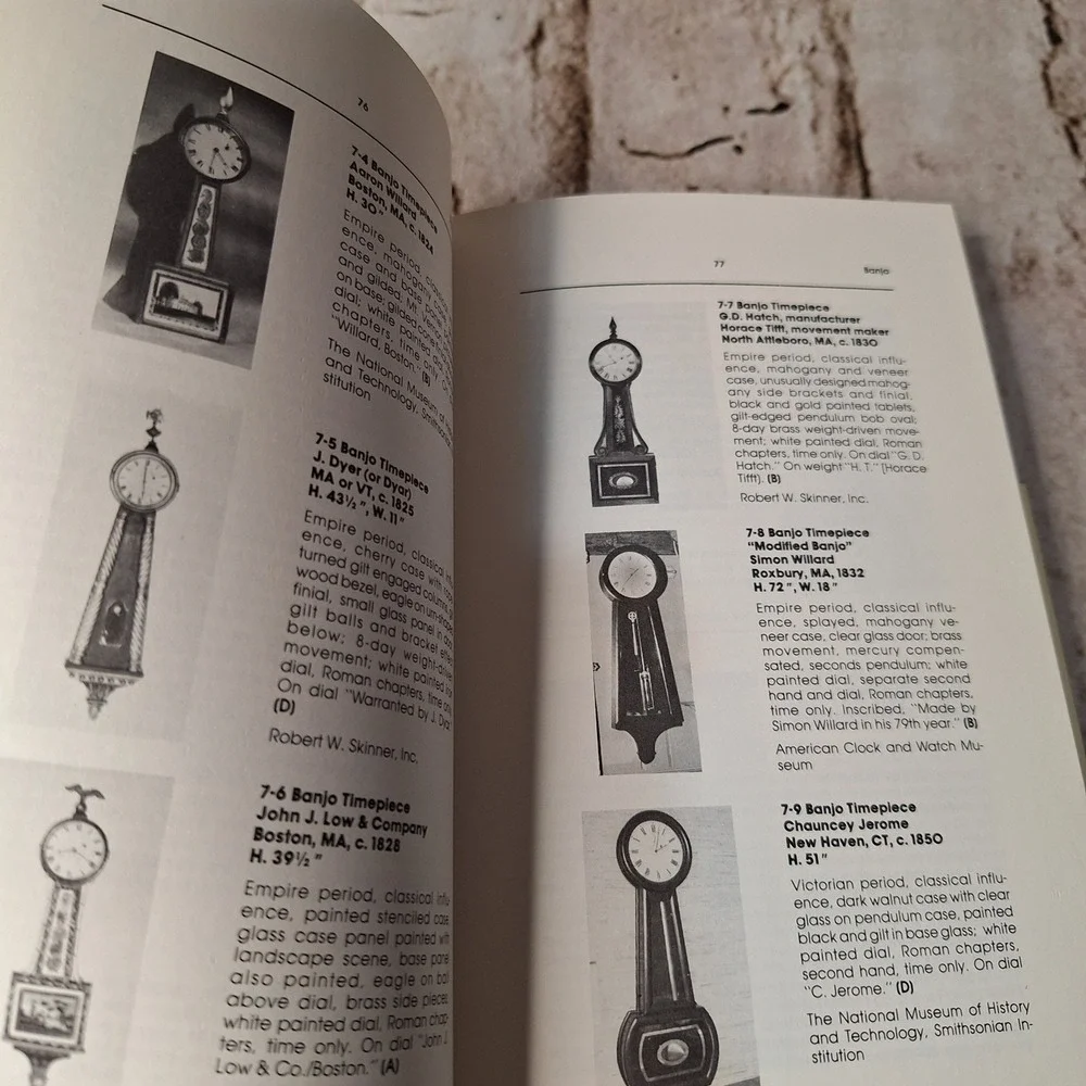 The Warner Collector's Guide to American Clocks Anita Schorsch Identification Bk